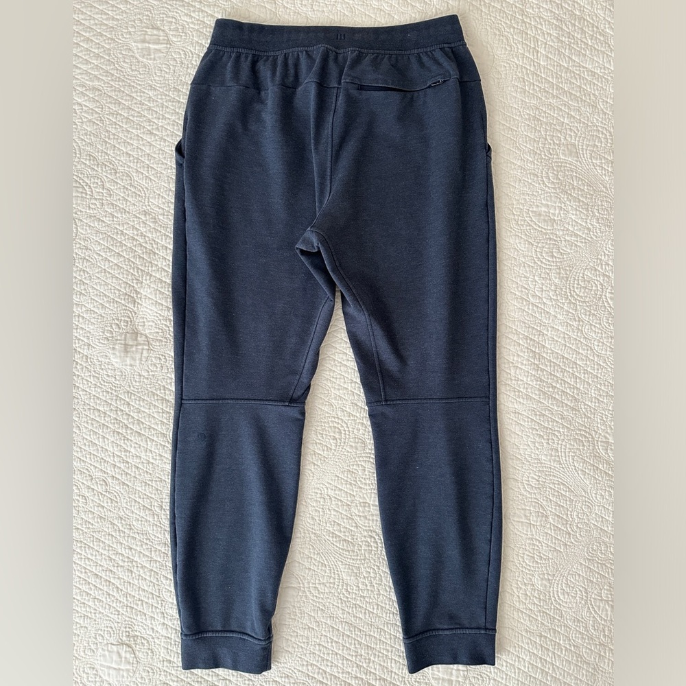 Lululemon City Sweat Jogger Pant Mustang Logo Men’s Large Heathered True Navy - Picture 2 of 10